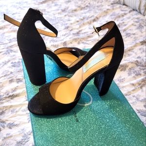 Betsey Johnson Heels in Black Shimmer